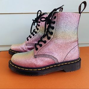 Kids Glittery Dr. Marten Boots Size 5
